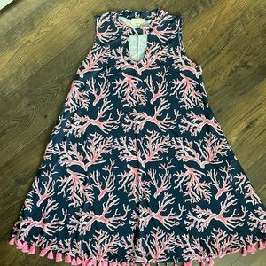 Simply southern coral tassel dress